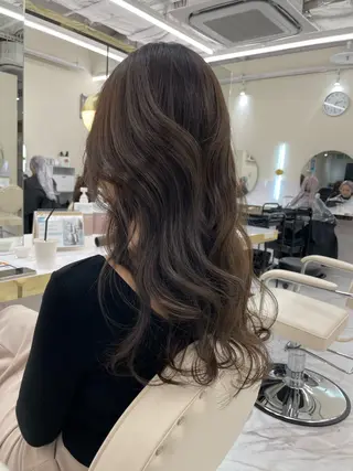 セミロング カラー ヘアアレンジ 髪質改善特化 🫧松野力也のヘアスタイル