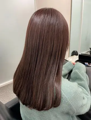 ロング カラー 暖色/オリーブカラー /中村未来🍒🫒のヘアスタイル