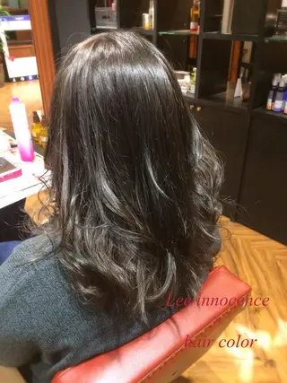 ミディアム セミロング ロング カラー カラー/髪質改善スペ シャリスト宮本 伸一のヘアスタイル