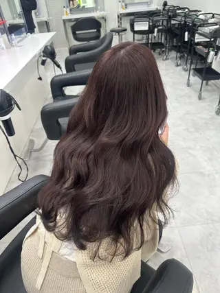 ロング カラー 流行りの透明感カラー ×縮毛矯正🤍ユウのヘアスタイル