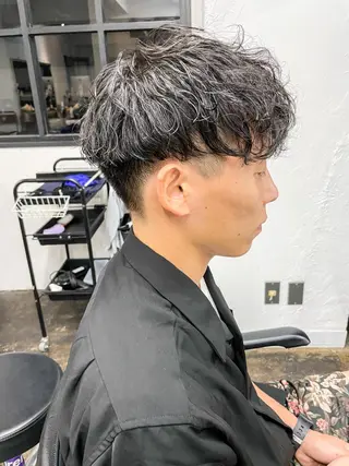 ショート パーマ メンズ メンズパーマ メンズ特化ryoのヘアスタイル