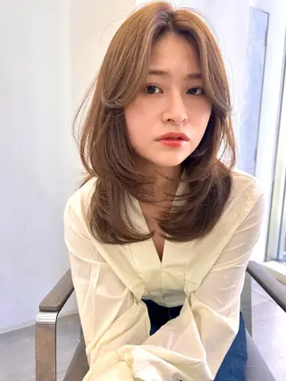 セミロング Ocean hair resort所属・長谷川真鈴/レイヤー /髪質改善🤍🤍のヘアスタイル