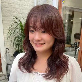 セミロング カラー ヘアアレンジ 無料カットモデル‪✨ ✂️Nanami🌷のヘアスタイル