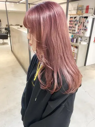 ロング カラー SOURCE茨木/ ヘアケア/艶カラー✨のヘアスタイル