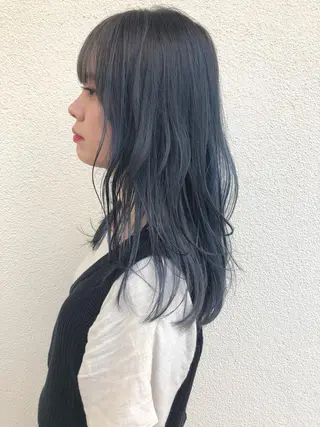 ロング カラー Pia ツボイ ケイタのヘアスタイル