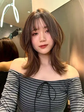 セミロング 🩵レイヤー/ショー ト/🫧harukaのヘアスタイル