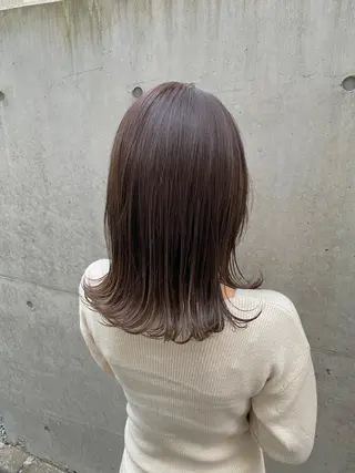 ロング カラー 顔周り/ブリーチなし /縮毛矯正🫧伊勢のヘアスタイル