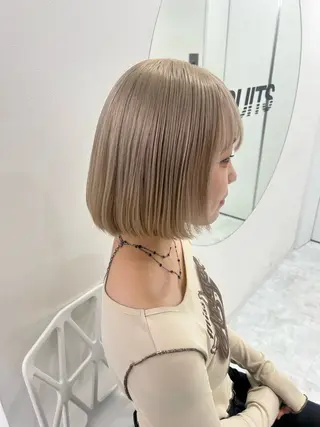 ミディアム カラー 渋谷人気1位✨カラー 縮毛、髪質改善のヘアスタイル