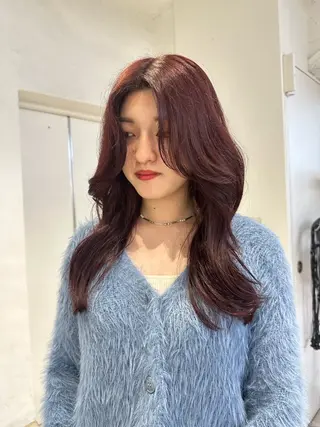 セミロング 韓国ヘアメンズ・レデ ィース特化ミクのヘアスタイル