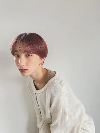 ミディアム パーマ カラー CEINE PATHのヘアスタイル