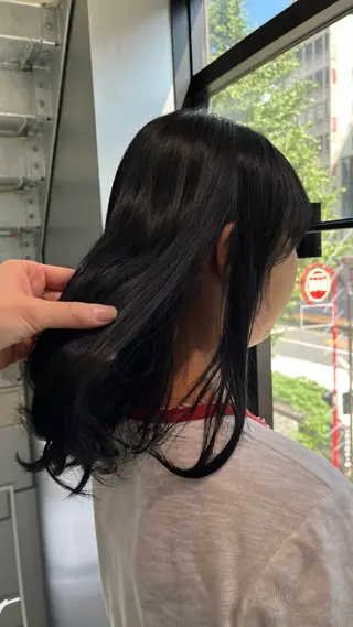 セミロング カラー 新宿/ヘアカラー AiNAのヘアスタイル