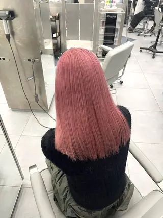 セミロング カラー ヘアアレンジ ハイトーン/透明感/ レイヤー/かずや🦁のヘアスタイル