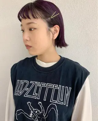 ミディアム カラー haco＋所属・圧倒的デザイン力 店長🎨RENAのヘアスタイル