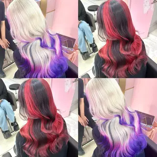 ロング 2次元カラー/ ブリーチMANATOのヘアスタイル