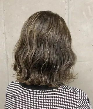 ミディアム カラー ノンダメージ髪質改善 カラー💎/KURAのヘアスタイル