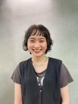 ショート カラー パーマ lmano所属・🍃○岡 |  Maruokaのヘアスタイル