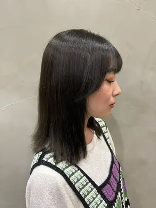 カラー かわうち れなのヘアスタイル