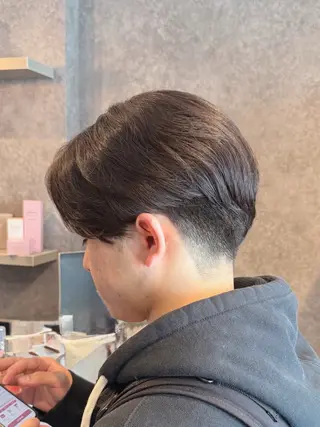 ショート パーマ メンズ 曲がる縮毛矯正 masashiのヘアスタイル