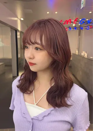 ロング MiRI💜地毛級 エクステ✖似合わせ技のヘアスタイル