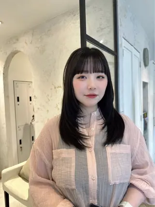 ロング カラー ヘアアレンジ REONA🪽✨薬院 レイヤーカット🫧のヘアスタイル