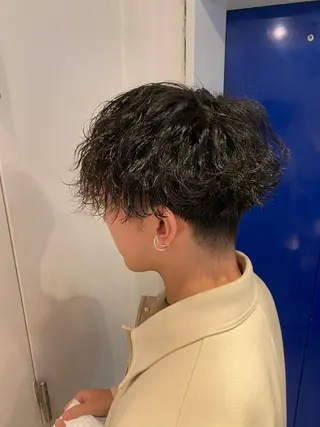 パーマ メンズ シャドウパーマ/ 波巻パーマYu-Kiのヘアスタイル