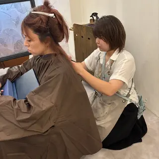 セミロング カサハラ リホのヘアスタイル