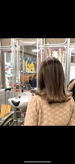 ミディアム 小川 修平のヘアスタイル