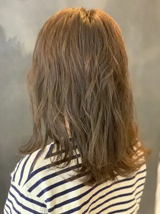 ミディアム カラー 美髪形成！色素改善！ 秋田　和輝のヘアスタイル