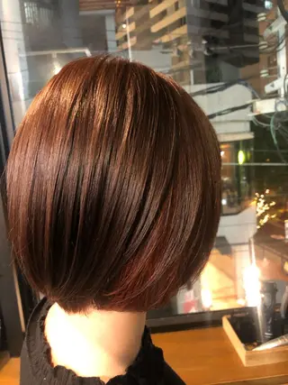 ショート カラー 髪質改善&ブリーチ 伊勢 祐一郎のヘアスタイル