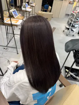 ロング カラー ブリーチなしwカラー /艶カラー/oukaのヘアスタイル