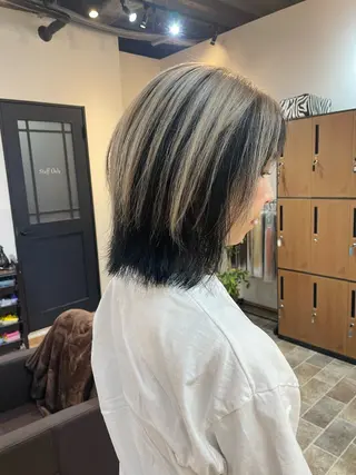 ミディアム カラー YUI/ ブリーチカラー🌷のヘアスタイル