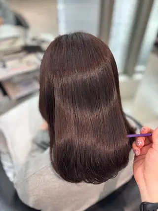 ミディアム カラー Sakuraෆ˚* 透け感ベージュ🥨のヘアスタイル