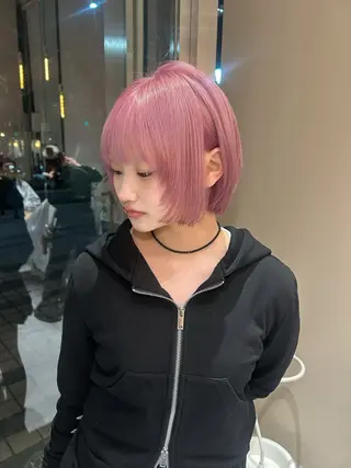 カラー ヘアアレンジ yoko/レイヤー /小顔ボブ/メンズのヘアスタイル