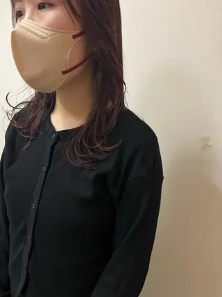 セミロング スタジオノル パーマ🌀あやなのヘアスタイル