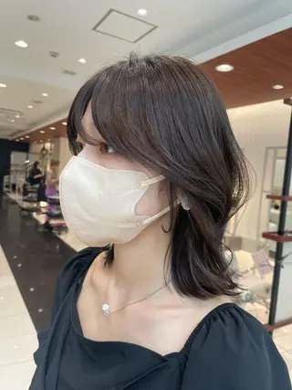 ミディアム カラー BiBi 武田 あやのヘアスタイル