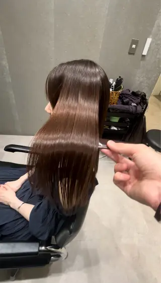 セミロング 髪質改善ヘアケア 艶髪特化/上田のヘアスタイル
