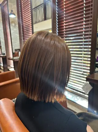 ミディアム カラー hair make apt mocalabel所属・apt オクムラ／金沢のヘアスタイル