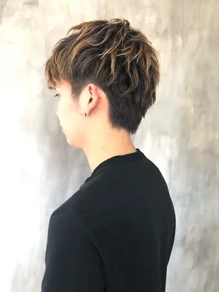 パーマ メンズ 水谷 俊一のヘアスタイル
