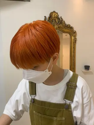 ショート ダブルカラー/透明感 💈JUNYA💈のヘアスタイル