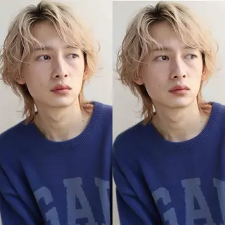 メンズ 🫧ハイトーン/ レイヤー/望月涼🫧のヘアスタイル