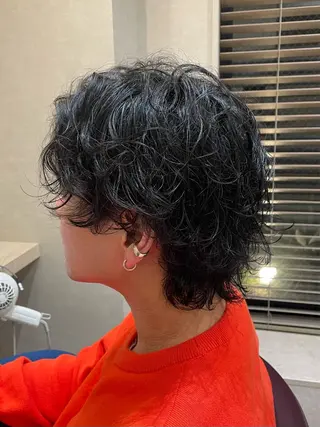 ミディアム メンズ 小川 泉美のヘアスタイル