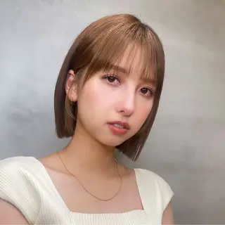 ショート Misaki /ボブ/縮毛矯正のヘアスタイル