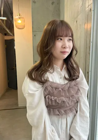 ミディアム カラー Ayaka🩰🎀 ガーリー/暖色♡のヘアスタイル