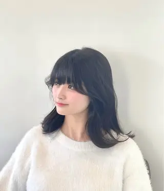 セミロング カラー 綱島/髪質改善 /艶髪/ルキヤ‎‎のヘアスタイル