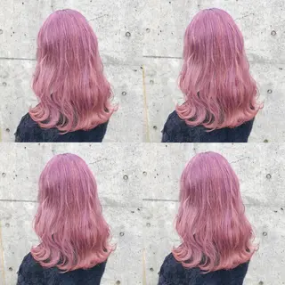 ロング カラー ヘアアレンジ メンズ キッズ 💟Chloe原宿店 🩶ハイトーンのヘアスタイル