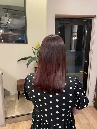 セミロング 安倍 辰哉のヘアスタイル