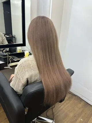 ロング 韓国ヘア×ハイトーン AYA💫のヘアスタイル