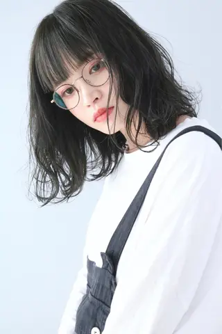 ミディアム カラー パーマ ooit 【オーイット】のヘアスタイル