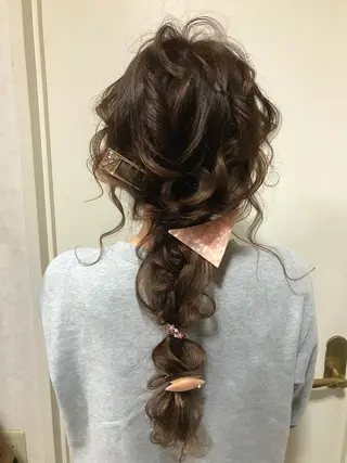 ロング ヘアアレンジ 🗻飯田誠也🗻 カットカラー得意のヘアスタイル