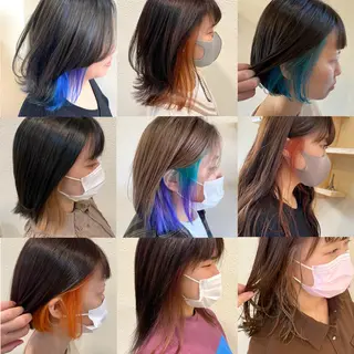 カラー 中川 茜里のヘアスタイル